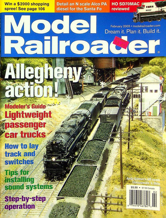 Model Railroader Magazine February 2006 Vol 73 No 2 Ten Railroads, One Layout