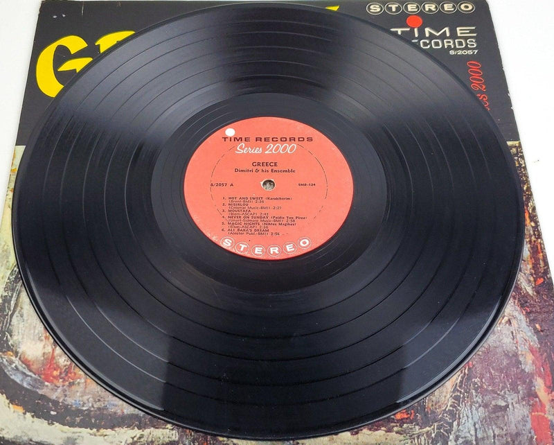 Dimitri and His Ensemble Greece 33 RPM LP Record Time Records S/2057 5