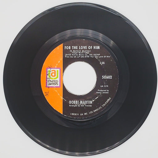 Bobbi Martin For The Love Of Him Record 45 RPM Single 50602 United Artists 1969 1