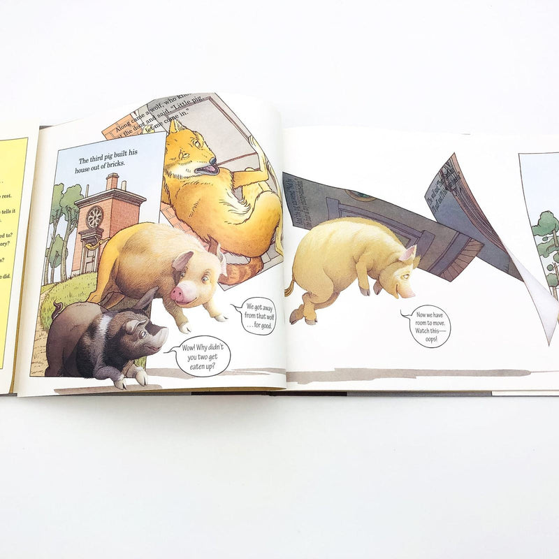 The Three Pigs Hardcover David Wiesner 2002 Alternative Version Pigs Choice 9