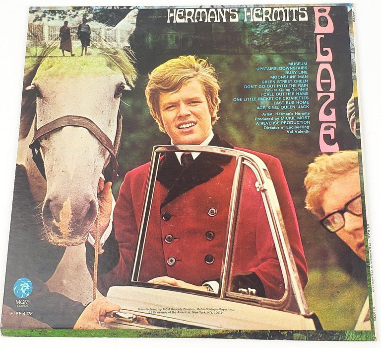 Herman's Hermits Blaze Record 33 RPM LP ST-91286 MGM 1967 2