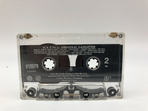 O.G.Original Ganster ICE-T Cassette Album Sire 1991 NO CASE TAPE ONLY 2