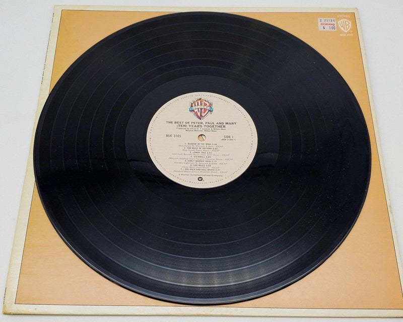 The Best Of Peter Paul & Mary 10 Years Together 33 LP Record Warner Bros. 1970 5