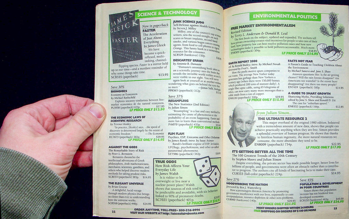 Laissez Faire Books Catalog Nov-Dec 2001 Activist Writing Tapes Liberals Freedom