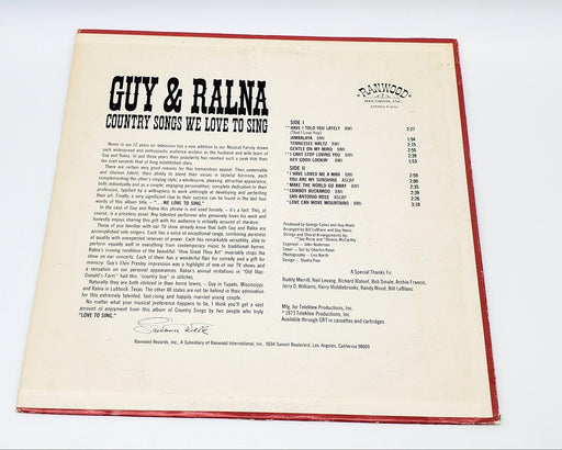 Guy & Ralna Country Songs We Love To Sing LP Record Ranwood 1973 R 8110 2