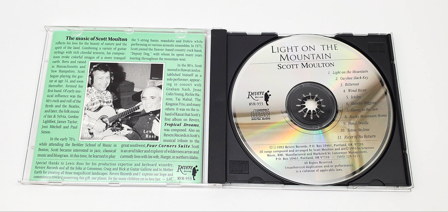Scott Moulton Light on the Mountain Album CD Revere 1986 RVR-933 5