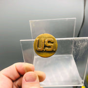 US Army Enlisted Collar Disc Pinback Pin Rank Insignia Screw Post Vanguard V21 6