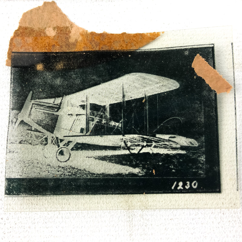 Sun Pictures Negative Photograph P.F. Kahler Co. U.S. Scouting Plane Military