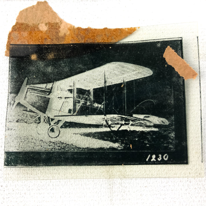 Sun Pictures Negative Photograph P.F. Kahler Co. U.S. Scouting Plane Military