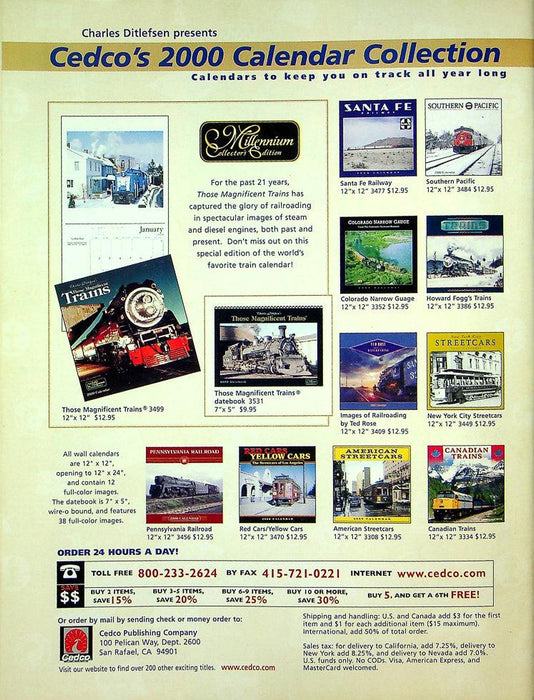 Trains Magazine November 1999 Vol 59 No 11 CP's Deleware & Hudson