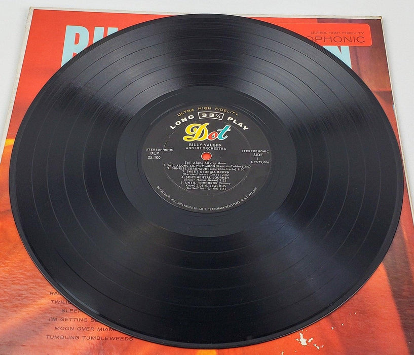 Billy Vaughn Sail Along Silv'ry Moon Record 33 RPM LP Dot Records 1959 3