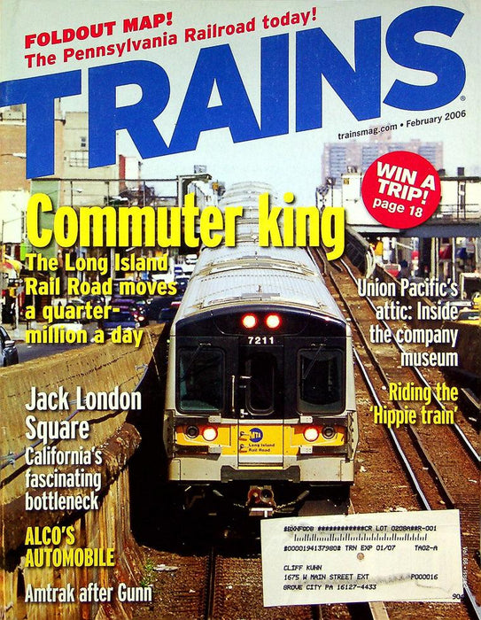 Trains Magazine February 2006 Vol 66 No 2 Commuter King The Long Island Rail