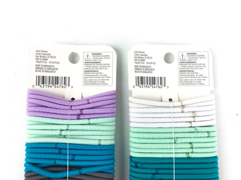 64-PK Scunci No Damage Ponytail Holder Elastics Rubber Bands U Got This 54762