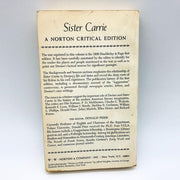 Sister Carrie Paperback Theodore Dreiser 1970 Norton Critical Edition 2