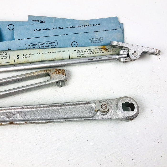 LCN Size F Potbelly Closer Arm HO90 NH ALUM Hold Open 90 Non-Handed Aluminum