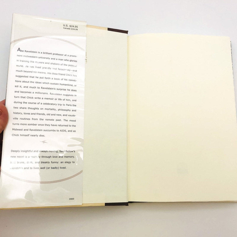 Ravelstein Hardcover Saul Bellow 2000 Elegy Friendship AIDS 1st Edition Ex Libra 6