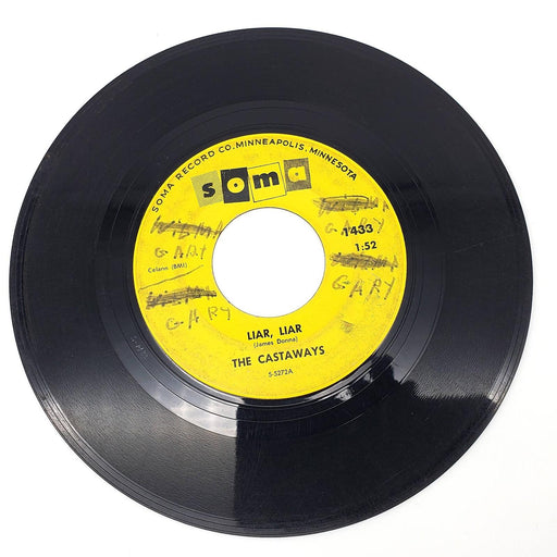 The Castaways Liar, Liar 45 RPM Single Record Soma 1965 1433 1