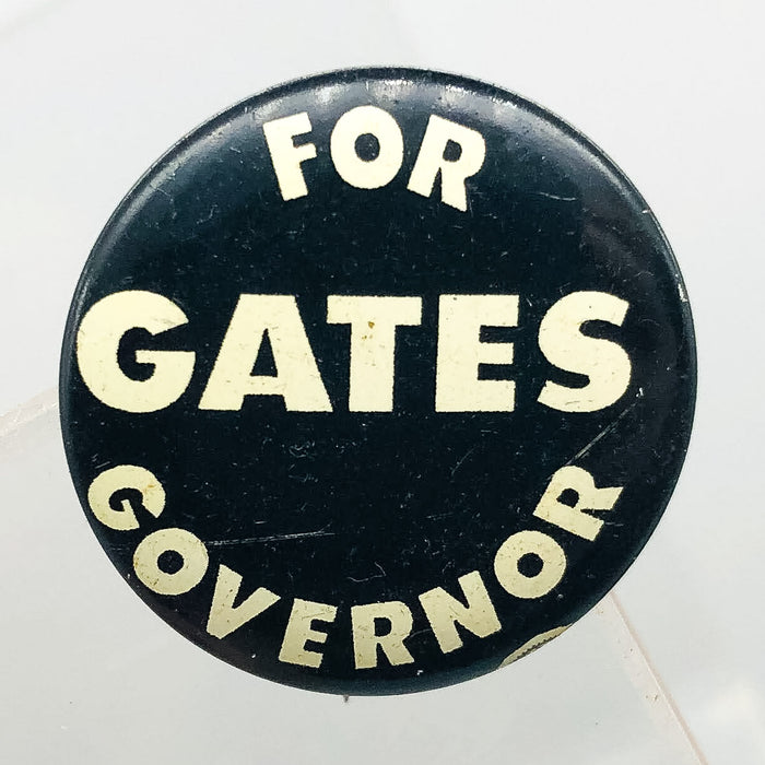 Ralph Gates For Governor Button .75" Indiana Political Campaign Lithographers 1