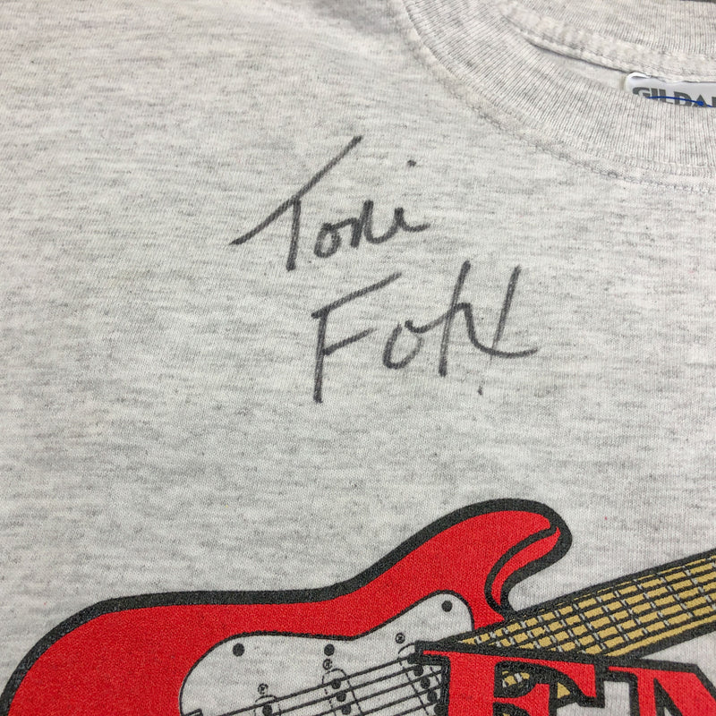 Vintage Radio Station T Shirt XL Gildan FM 94.9 Akron Country Toni Fox Signature