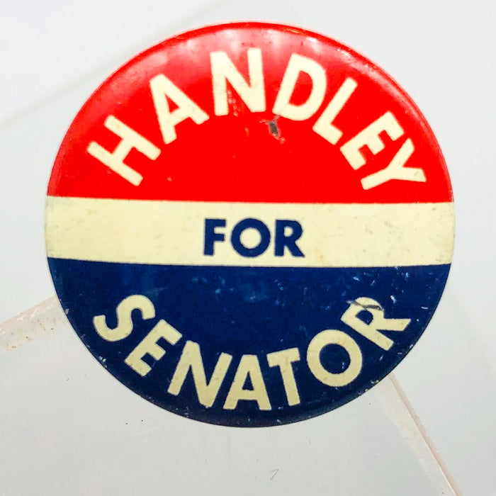 Harold Handley For Senator Button Pin .75" Indiana Political Campaign Union 1