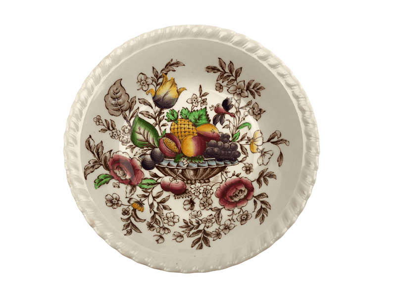 Johnson Bros Windsor Ware Pomona Salad Bowl 5.25" England Vintage Brown Basket 3