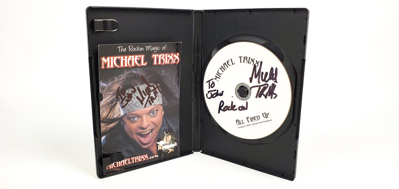 The Rockin Magic of Michael Trixx All Fired Up DVD Signed 2010 John