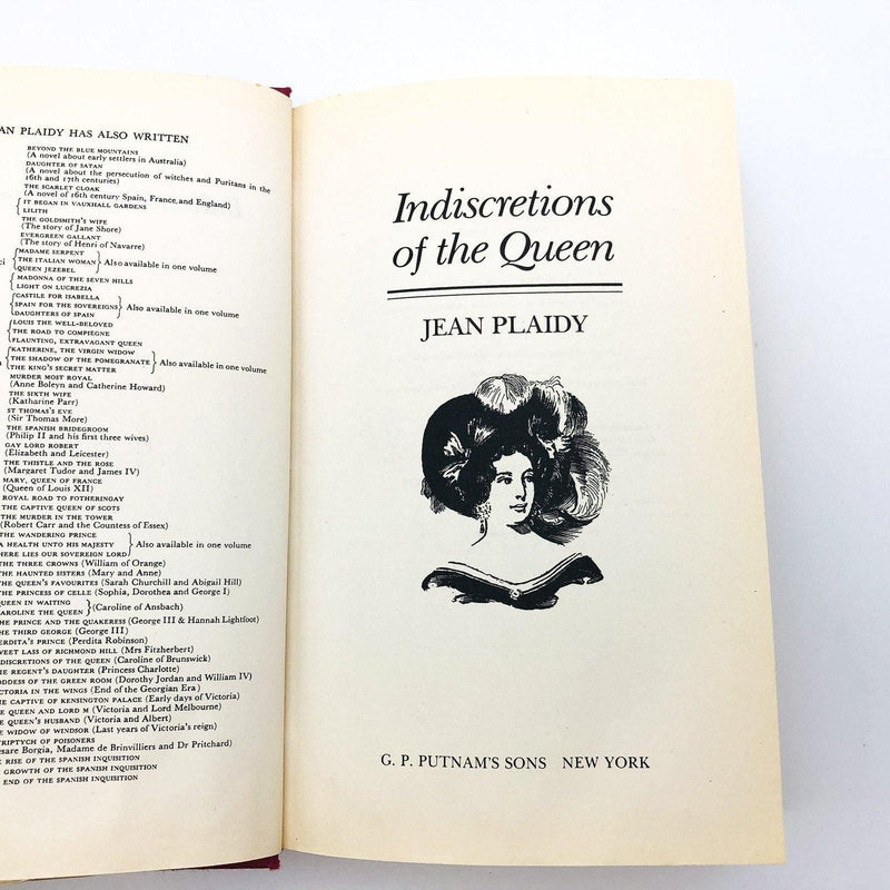 Indiscretions Of The Queen Hardcover Jean Plaidy 1988 Queen Caroline A Elizabeth 9