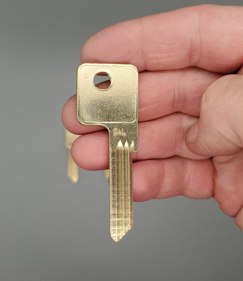 5x Yale EN11 Key Blanks C4L Keyway Nickel Silver 5 Pin NOS 2