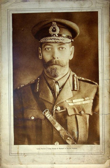 1915 Pittsburg Weekly War Pictorial Newspaper May King George in Service Uniform 3