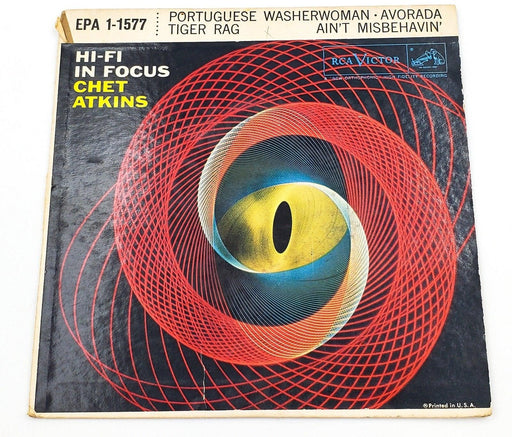 Chet Atkins Hi-Fi In Focus 45 RPM EP Record RCA 1957 EPA 1-1577 1