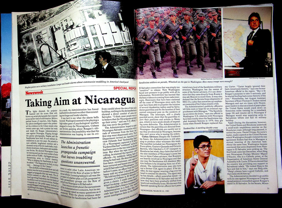 Newsweek Magazine March 22 1982 Nicaragua Americas Secret War Begins Ed Asner