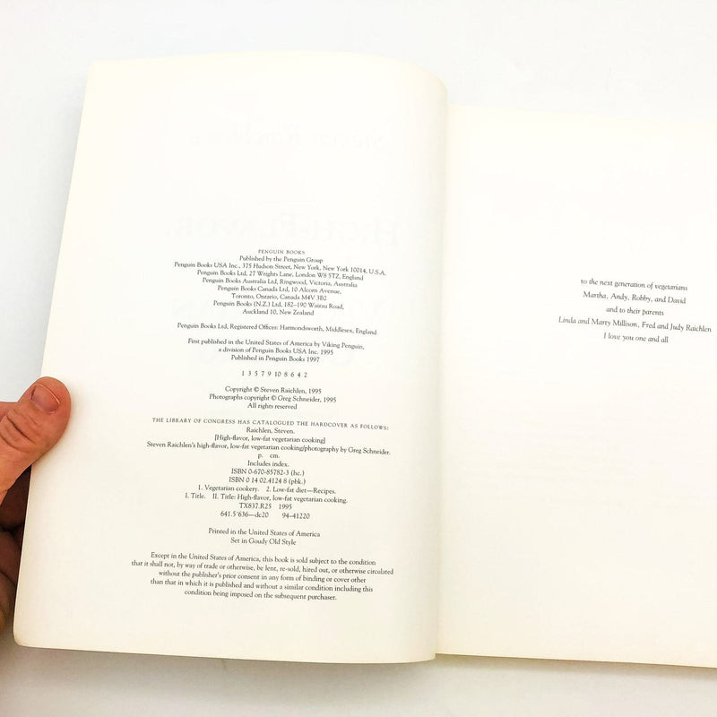 High Flavor Low Fat Vegetarian Cooking Paperback Steven Raichlen 1995 1st Edit 7