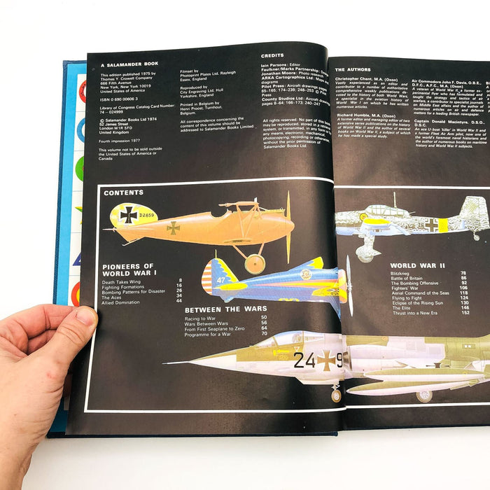 The Encyclopedia Of Air Warfare Hardcover Iain Parsons 1977 WW2 Fighter Planes 4