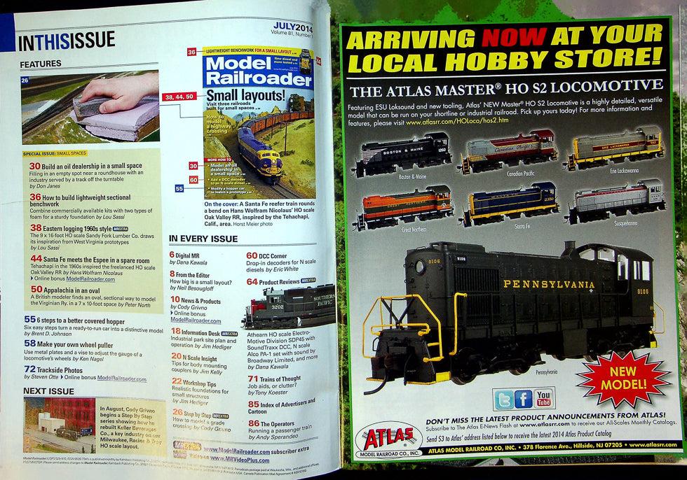 Model Railroader Magazine July 2014 Vol 81 No 7 How To Model A Highway Crossing