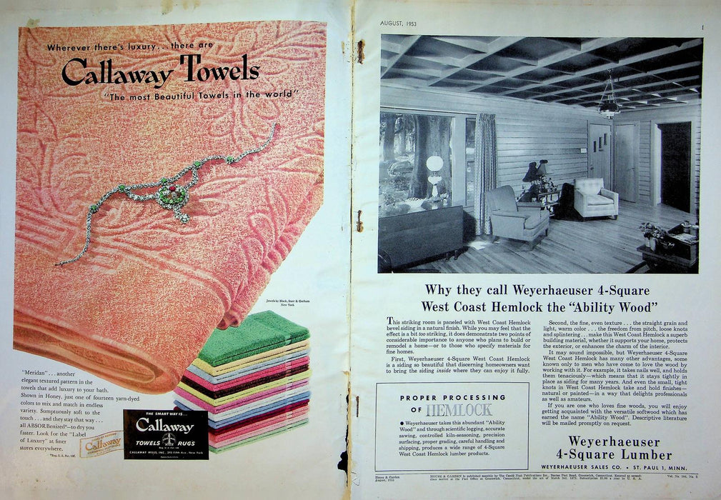 House and Garden Magazine August 1953 Living Kitchen Design Ideas 24 Hour Life 4