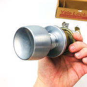 Yale Storeroom Closet Door Knob Lockset BR5405 26D Satin Chrome NOS ADA Strike 7