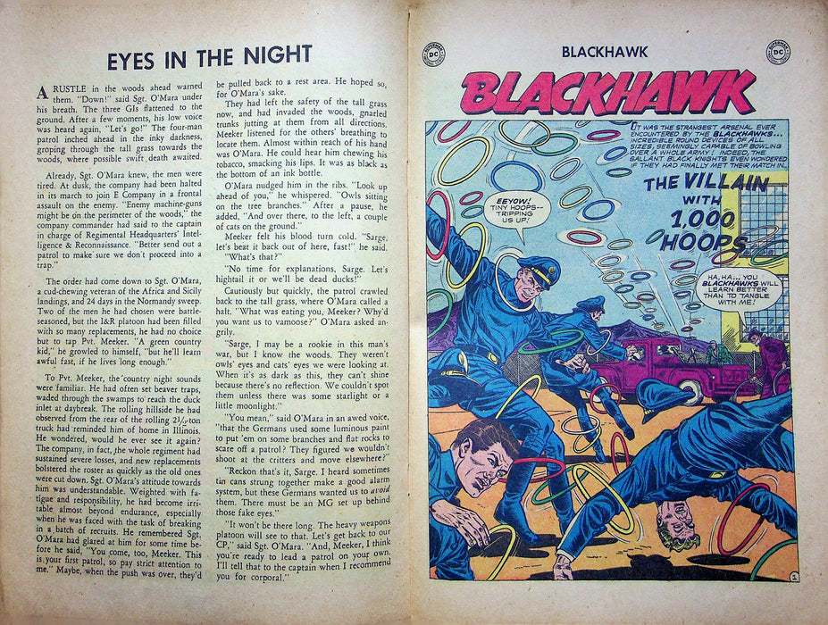 Blackhawk Magazine April 1959 No 159 DC Comics The Human Mines Sci Fi NO COVER