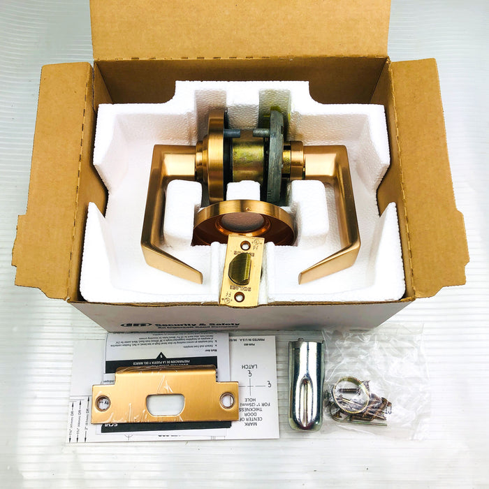 Schlage Door Lever Satin Bronze D10S RHO Passage Latch Keyless NOS