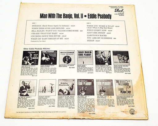 Eddie Peabody Man With The Banjo, Vol. 2 33 RPM LP Record Dot Records 1963 2