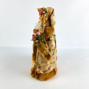 Main Joy Limited Santa Claus 12" Tree Topper Christmas Fur Rose Gold Elegant 5