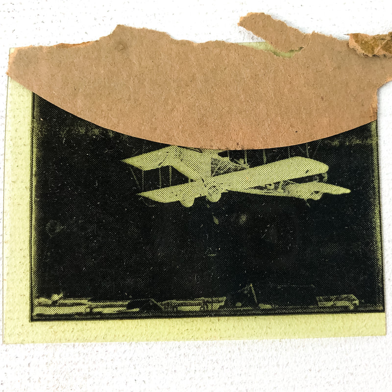 Sun Pictures Negative Photograph P.F. Kahler Co. Curtis Bi-Plane Airplane