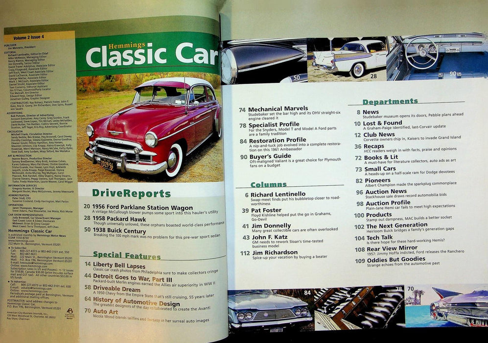 Hemmings Classic Car Magazine January 2006 Vol 2 # 4 Supercharged Rarities