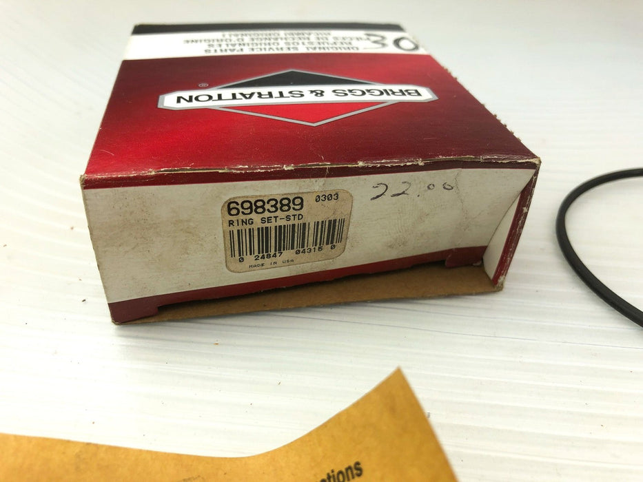 Briggs and Stratton 698389 0303 Piston Ring Set Genuine OEM New Old Stock NOS 3