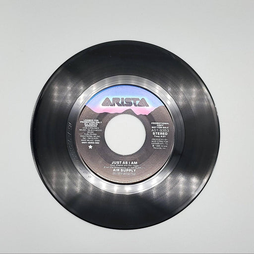 Air Supply Just As I Am Single Record Arista 1985 AS1-9353 PROMO 2