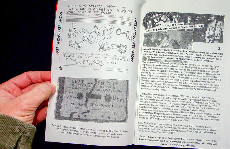 Don't Blame Cleveland Magazine Zine April 2004 Jon Hicks Amps II Eleven Band
