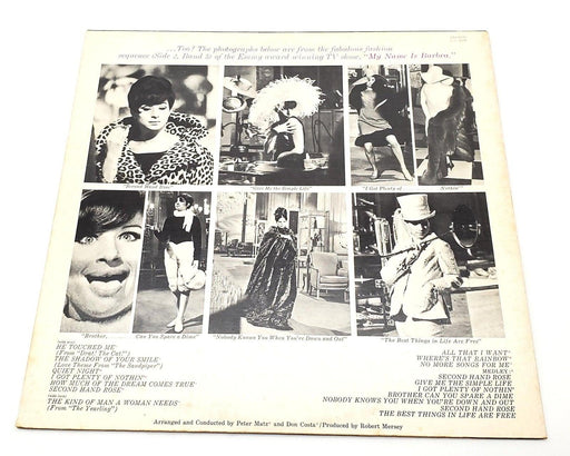 Barbra Streisand My Name Is Barbra, Two 33 RPM LP Record Columbia 1965 CS 9209 2
