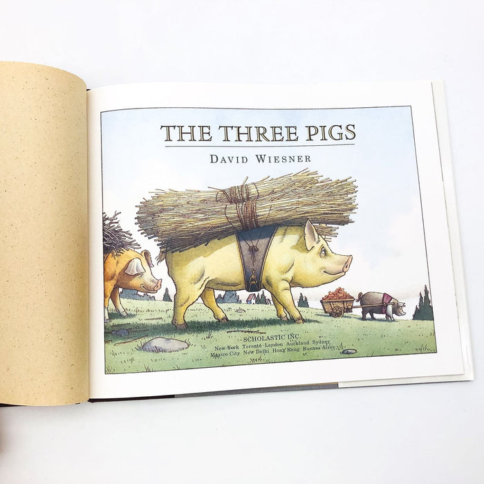 The Three Pigs Hardcover David Wiesner 2002 Alternative Version Pigs Choice 7