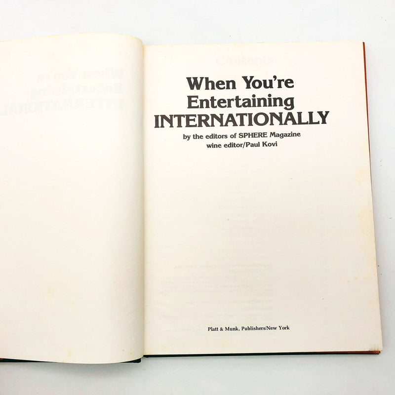 When You're Entertaining Internationally HC Sphere Magazine 1977 1st Edition 6