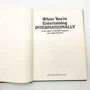 When You're Entertaining Internationally HC Sphere Magazine 1977 1st Edition 6