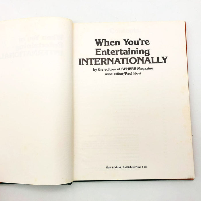 When You're Entertaining Internationally HC Sphere Magazine 1977 1st Edition 6